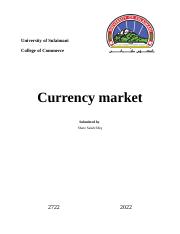 UOS currency market.docx