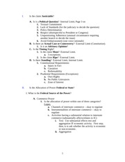 Constitutional Law I Attack Sheet - Colby - Fall 2004