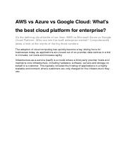 AWS vs Azure vs Google Cloud.docx