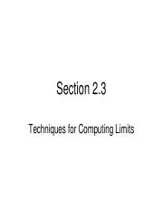 Section 2.3 - Techniques for Computing Limits.pdf