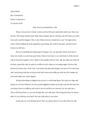 Personal Opinion Essay 