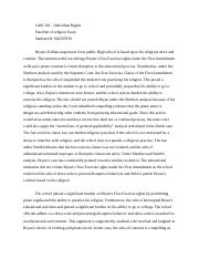 freedom of religion essay introduction