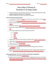 TVM and Rule of 72 Study Guide.docx