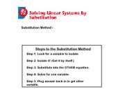 7.2 Substitution Method