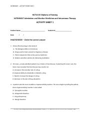 HLTENN007 - Activity Sheet Day 1.docx