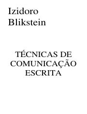 Técnicas de Comunicaçao Escrita - Izidoro Blikstein_Prof_Elcio.pdf