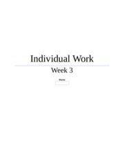 Dawn Slusher Environmental Science Individual Work 1 Week 3