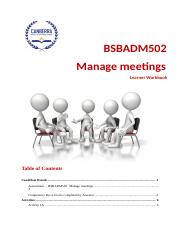 shishir-BSBADM502 Manage Meetings-student workbook.docx