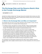 The Exchange Rate and the Reserve Bank's Role in the Foreign Exchange Market _ RBA.pdf