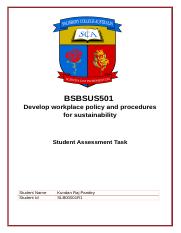 BSBSUS501_DHM Student Assessment Task (1).docx