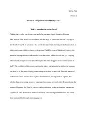 _The Road_ Independent Novel Study Task 5 - Myles Felt.docx