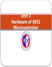 Unit 3 Hardware of 8051 Microcontrollers.pptx