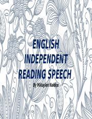 Mikaylen Naidoo Gr11E5 Eng Independent Reading Speech.pptx