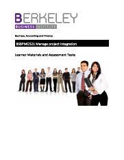 BSBPMG521 Manage project integration.pdf