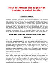 How To Attract The Right Man.pdf