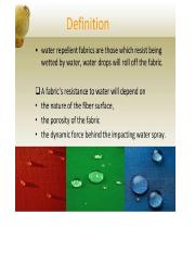 Water repellent finish.pdf