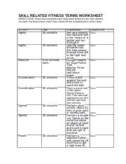 Skill Related Fitness Terms Worksheet.docx