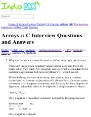 Arrays - C Interview Questions and Answers Page 4.pdf