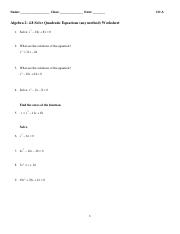 Algebra 2 4.8 Solve by any method.pdf