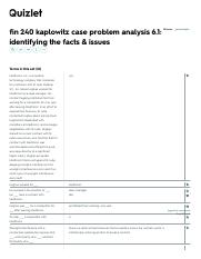 case problem analysis 16 1 identifying the facts & issues