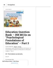 Education Question Bank – 358 MCQs on _Psychological Foundations of Education_ – Part 3.pdf