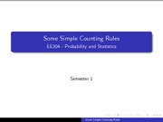 Counting Rules Review