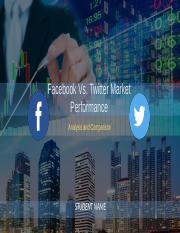 Facebook vs. Twitter Market Peformance Analysis 