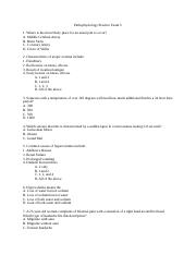 Pathophysiology Practice Exam 5-2 with answers