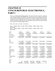 conch republic electronics chapter case Conch republic electronics smart phone project review we desire the former number to be greater than the latter in this case, the npv of. conch republic electronics chapter case Conch republic electronics smart phone project review we desire the former number to be greater than the latter in this case, the npv of.