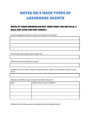 Mariah Slater - Notes on 3 Main Types of Leavening Agents.docx