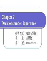 Decision theory - ch2