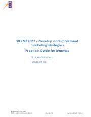 Practice Workbook_SITXMPR007 - Develop and implement marketing strategies.pdf