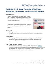 2.1.2.A YourFavoriteWebPage