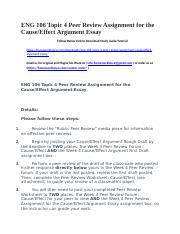 cause and effect argument essay eng 106