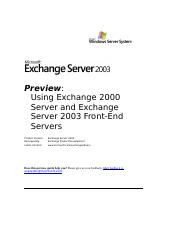 Using Microsoft Exchange Front-End Servers.doc