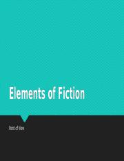 Elements of Fiction - Point of View