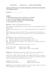 STAT2507 Midterm Exam 1+ Answers - Majid Mojirsheibani