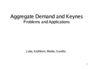 Aggregate Demand and Keynes-solutions