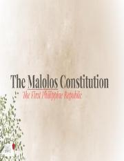 the malolos constitution essay