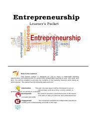 Study Materials - Entrepreneurship 2.docx