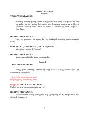 IBONG ADARNA - script.pdf - IBONG ADARNA Scene 1 TAGAPAGSALAYSAY: Sa
