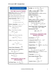 Formula-sheet