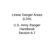 Linear Danger Areas