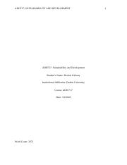 ADH717 Sustainability and Development assignment 2.docx