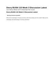 Devry BUSN 115 Week 3 Discussion Latest.docx
