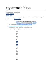 Systemic bias.docx