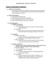 Anthropology Chapter 1-3 Study Guide .docx