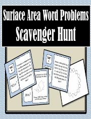 SurfaceAreaScavengerHuntWordProblems.pdf