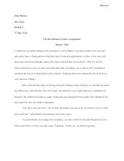 Creative Assignment-Additional Chapter