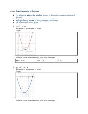 MCF3M  Answers - Graph Parabolas in Desmos.docx